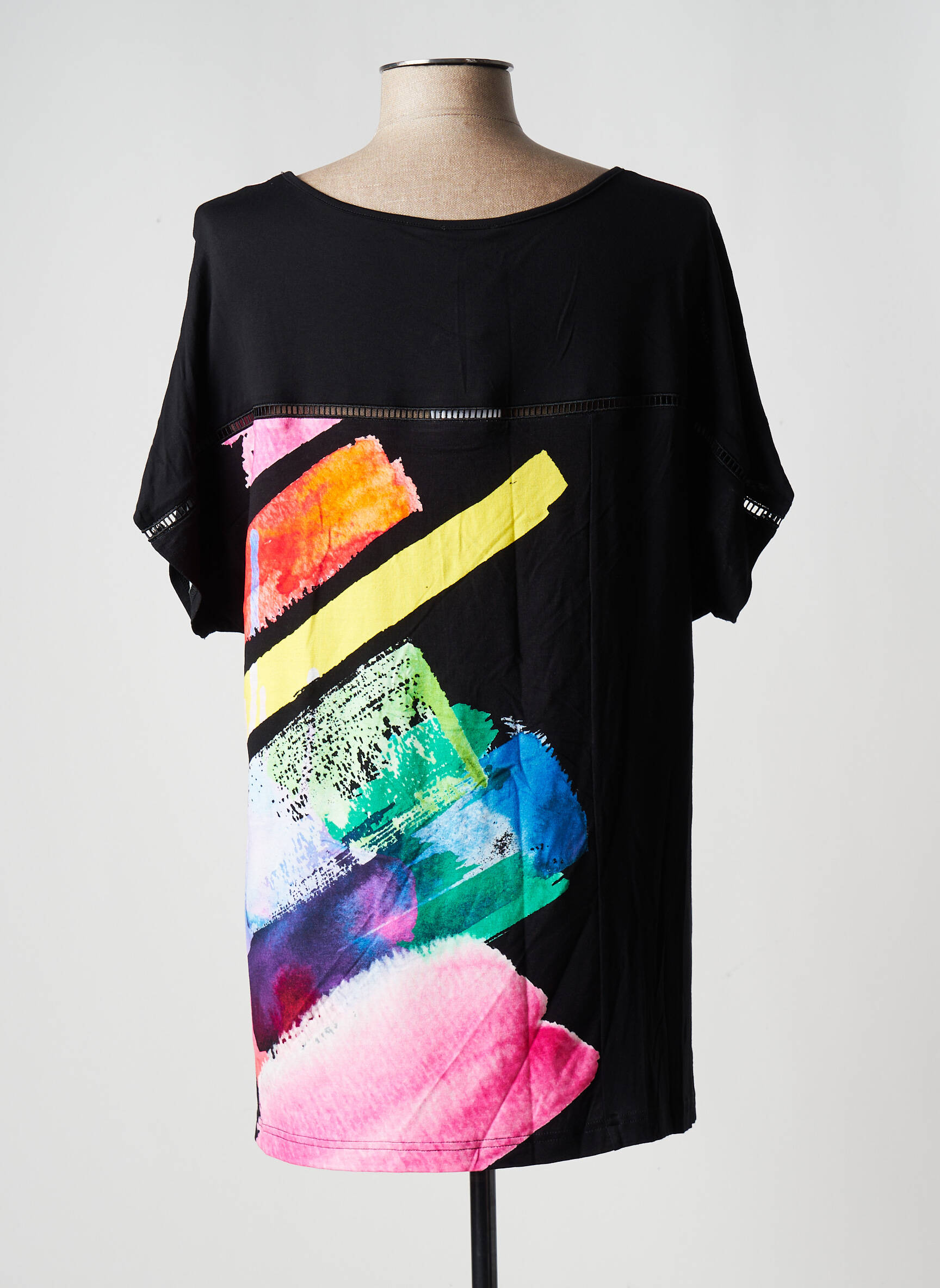 France Rivoire Tuniquemanchecourte Femme couleur noir
