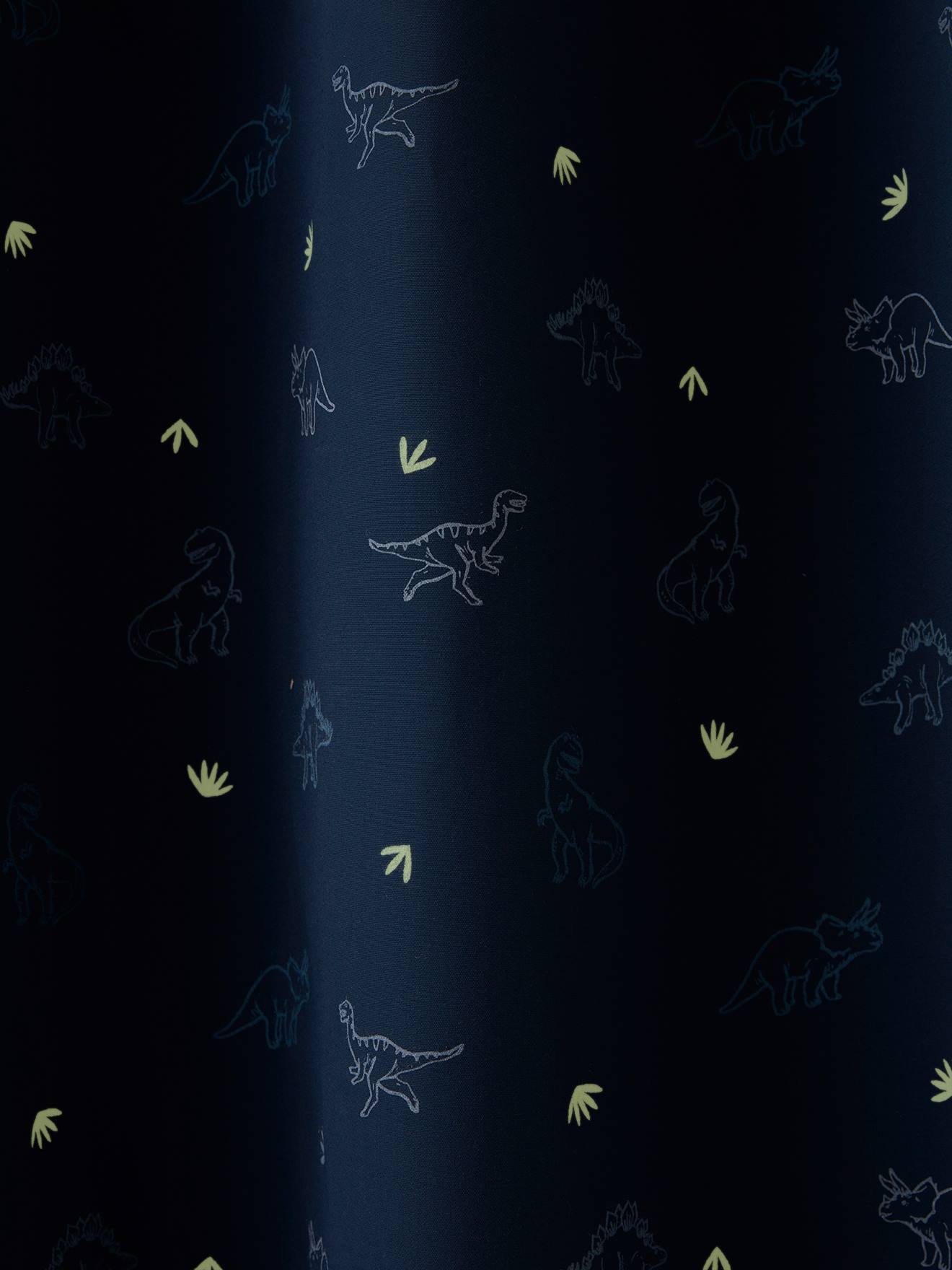 Vertbaudet Kinderzimmer Verdunkelungsvorhang DINO, Leuchtmotive - blau