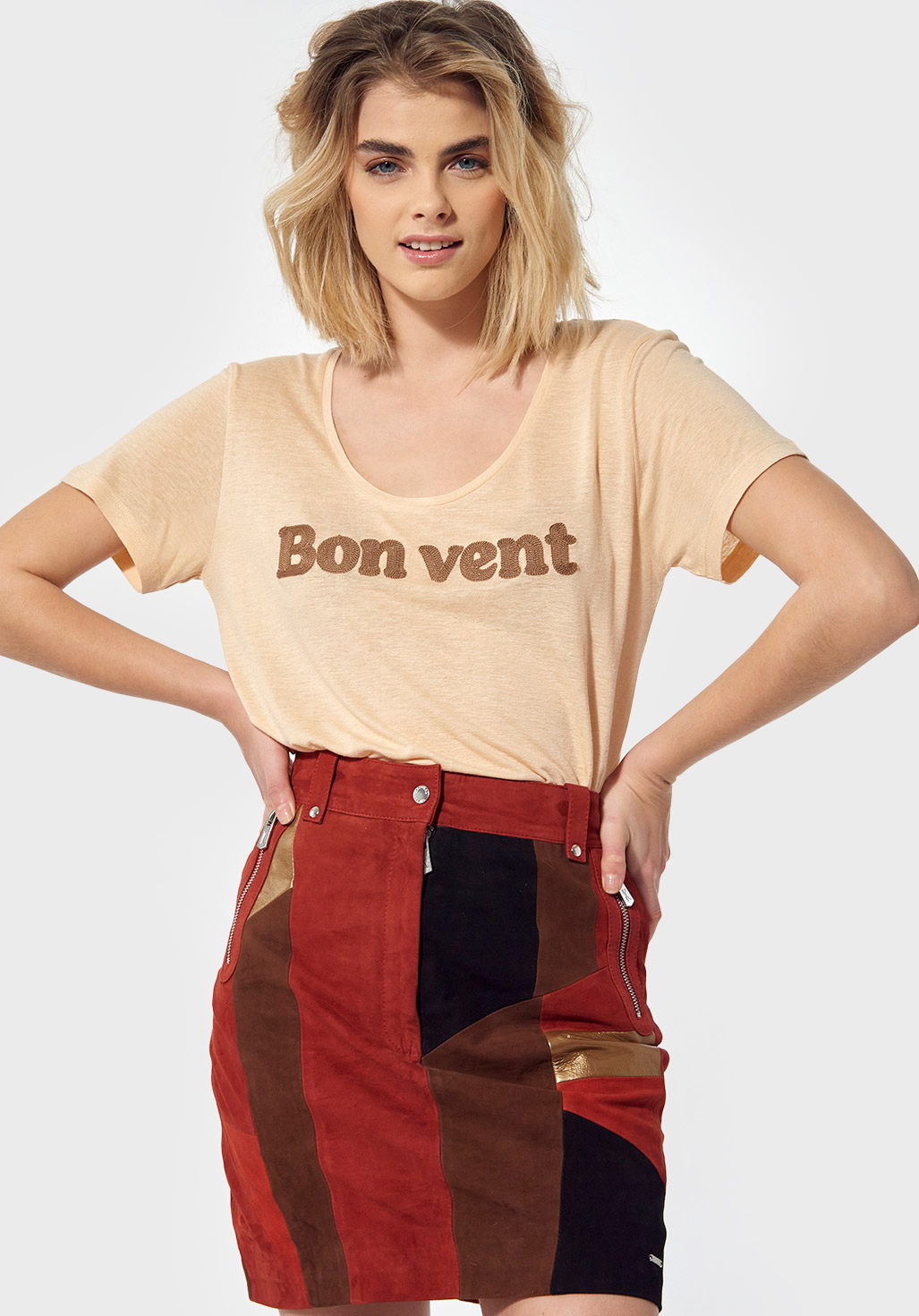 POLLY  T-shirt régular Femme brodé 