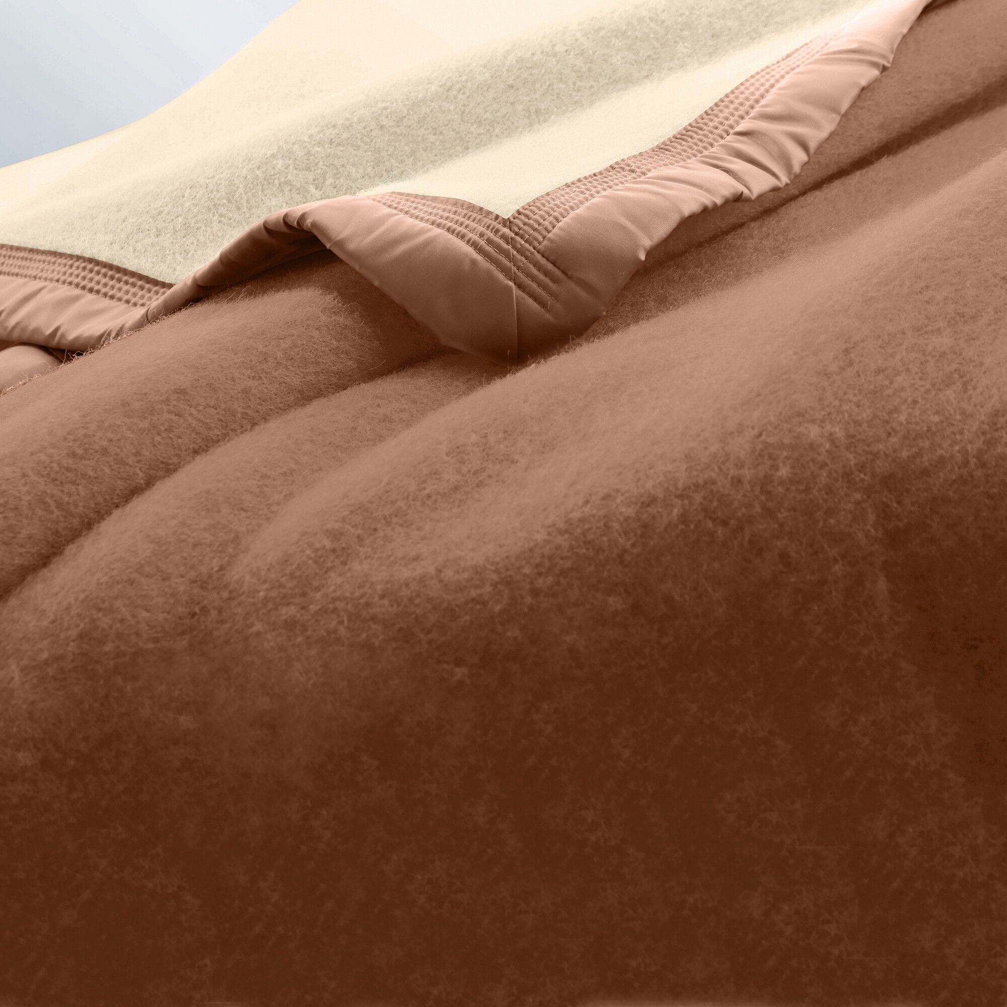 Couverture bicolore laine 730g/m2 Colombine