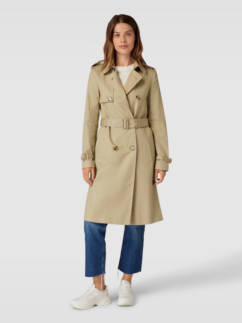 Trenchcoat mit Ärmelriegeln Modell 'POLANA' in camel