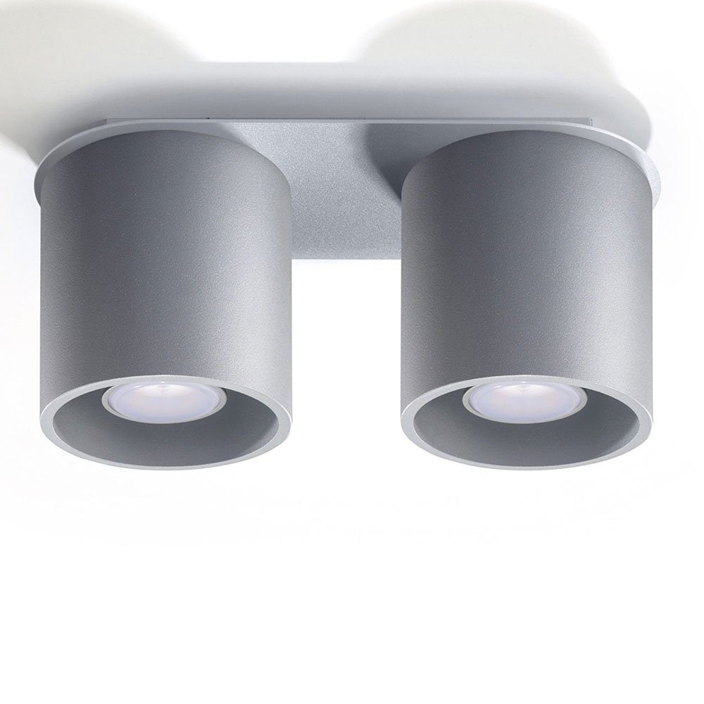 etc-shop LED Deckenspot, Leuchtmittel nicht inklusive, Deckenstrahler modern Designer Küchenlampen Strahler 2 flammig