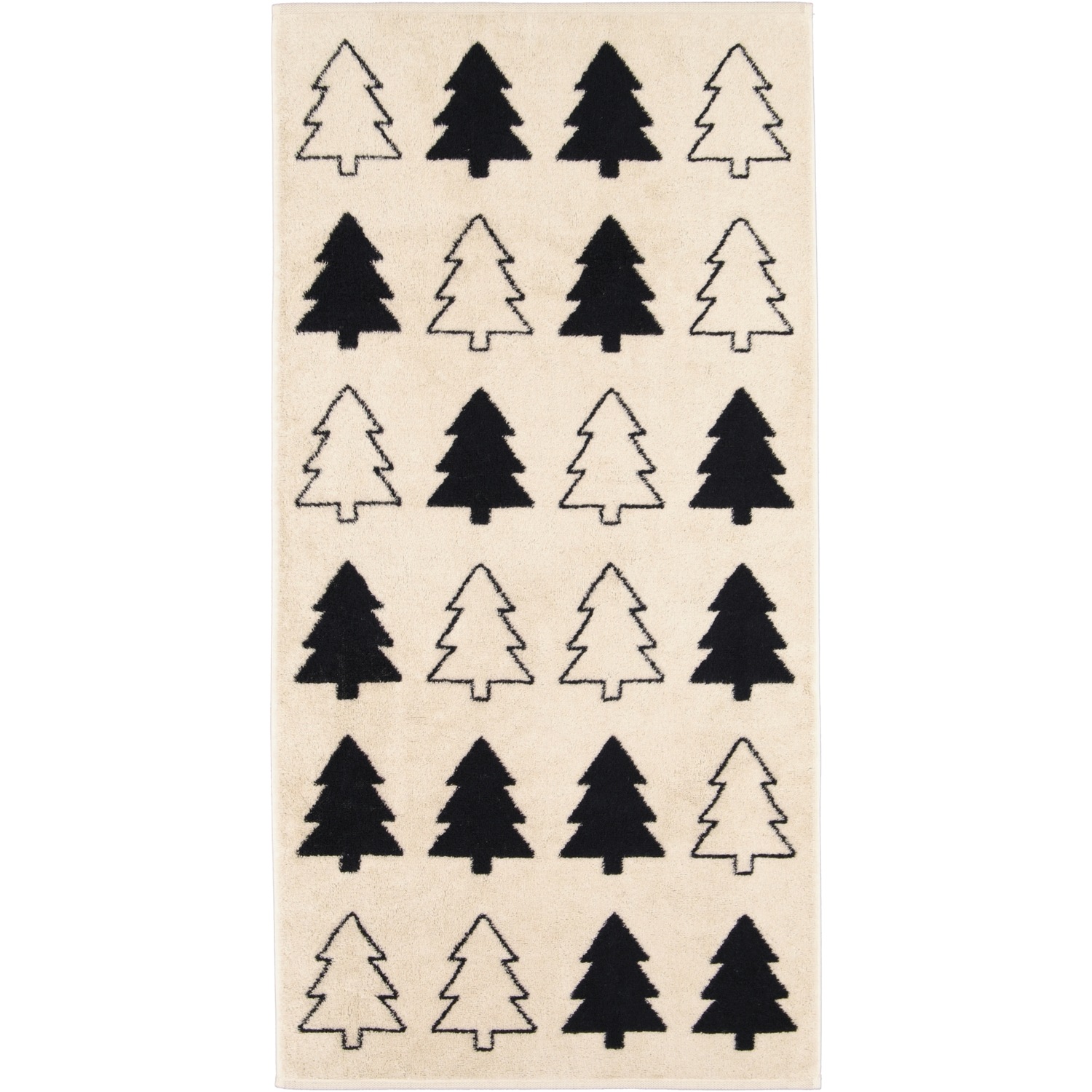 Cawö Handtücher Christmas Edition Tannenbäume 794 natur-schwarz - 39