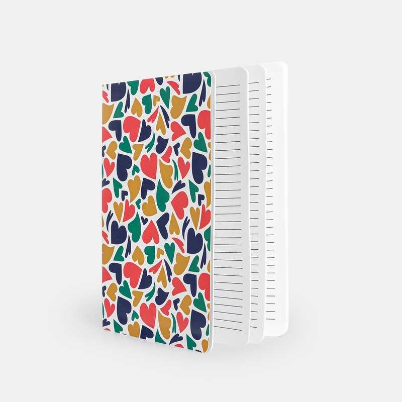 Cahier à ligne couverture imprimée fille