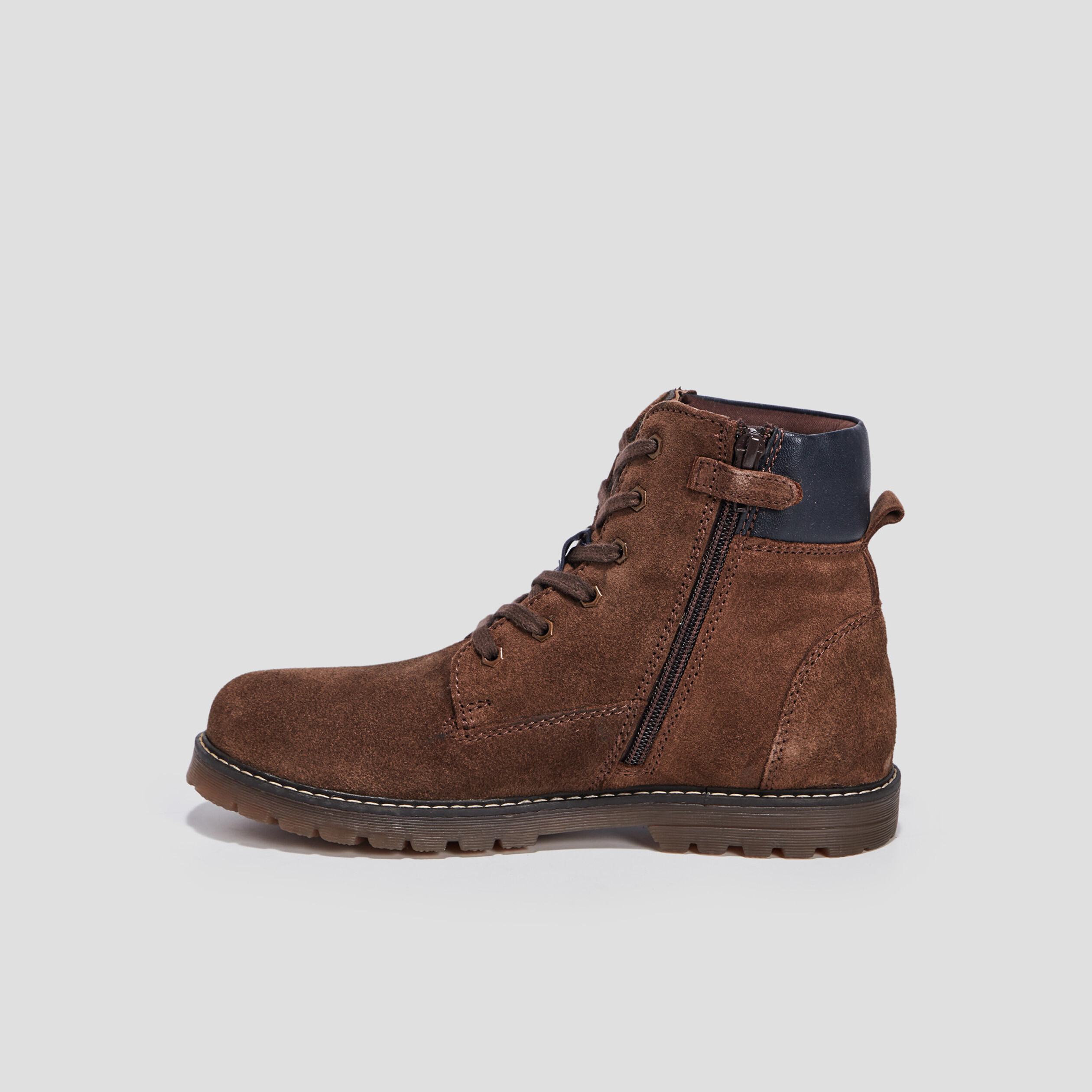 Bottines en cuir marron garçon | La Halle