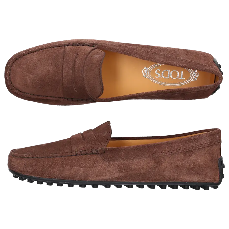 Tod's - Mokassins CITY GOMMINO Veloursleder - braun