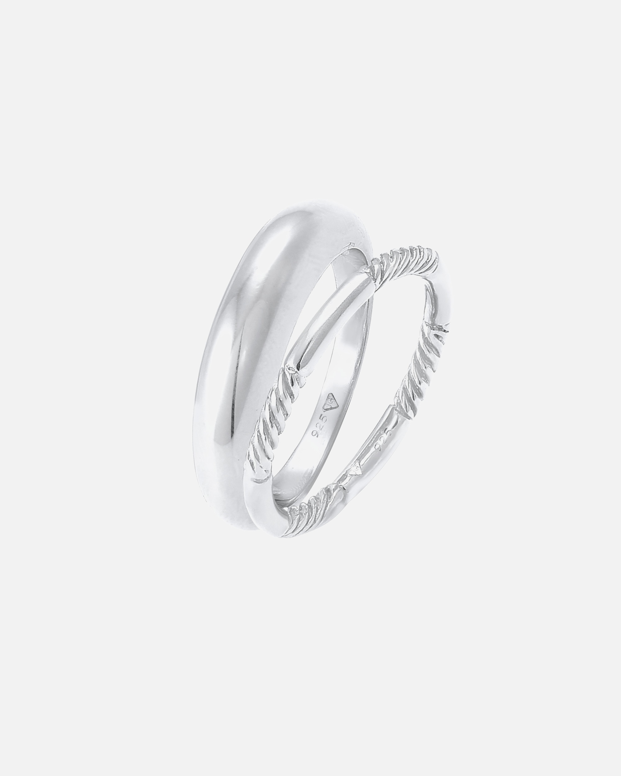 Anillo Elli para mujer en plata de ley 925 con baño de oro.