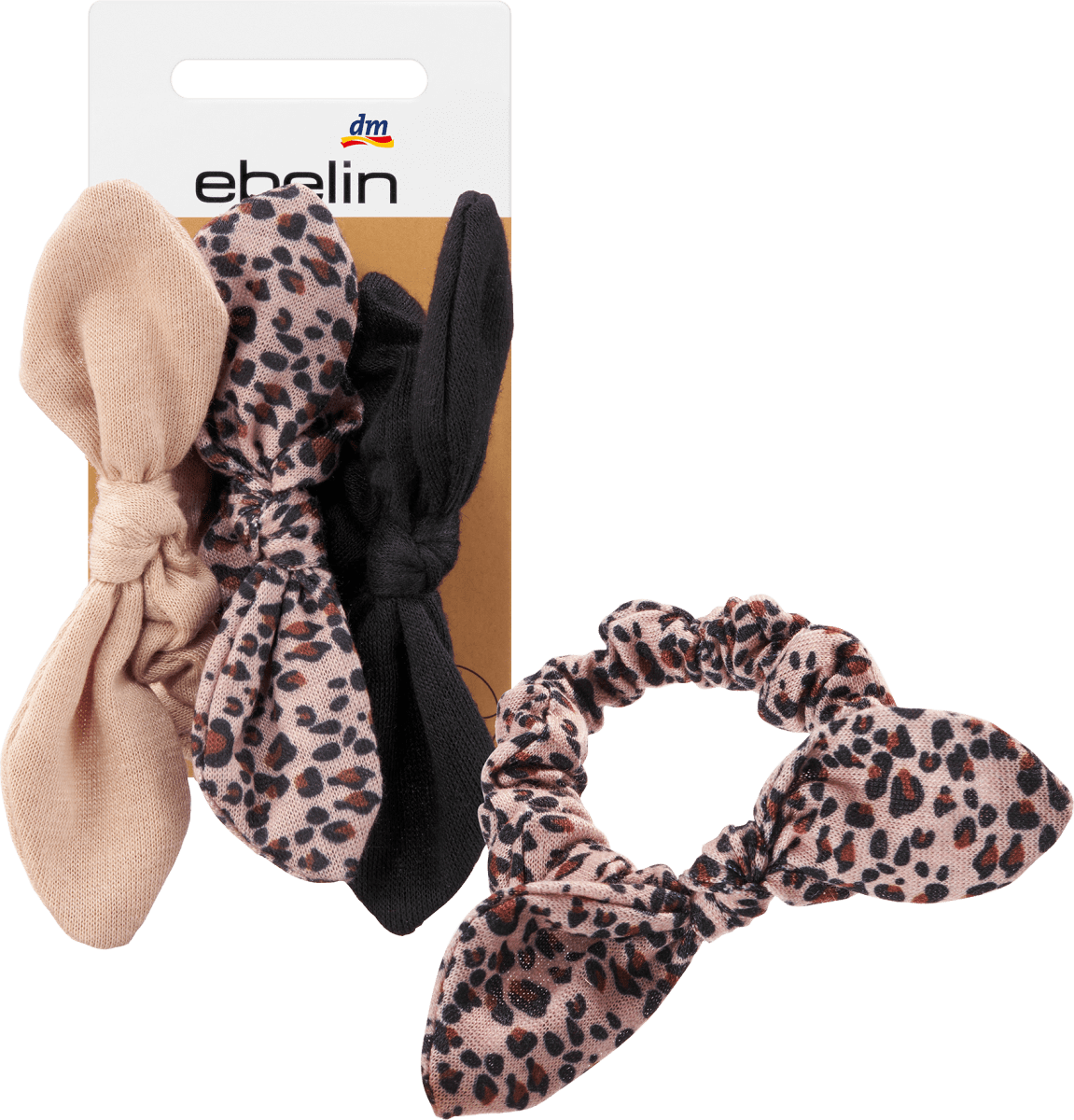 Scrunchies mit Schleifen, 3 St