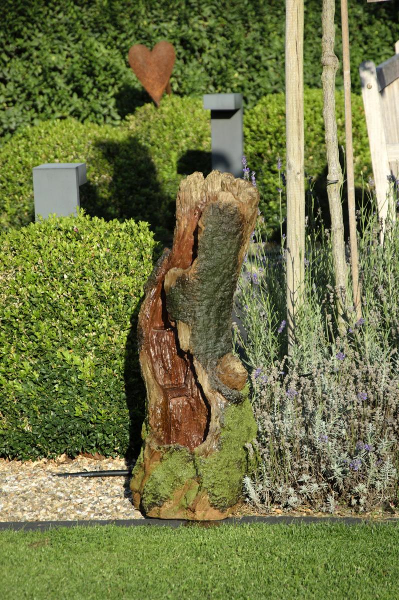 dobar Design-Gartenbrunnen im Baumstamm-Look 96310e