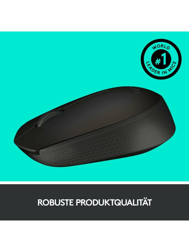 Logitech Elegante Schwarz Wireless B170 Maus – Perfekte Wahl für in Schwarz günstig kaufen onesize
