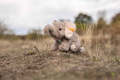 Edie Elefant, 24 cm, hellgrau