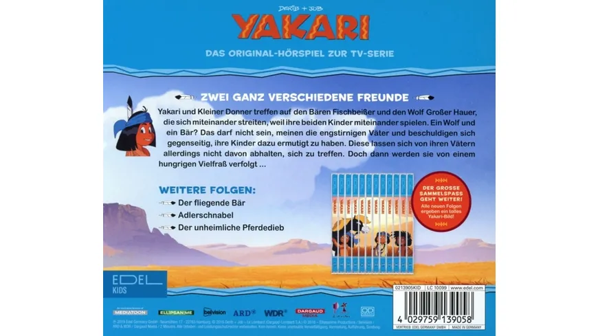 Yakari-Verschiedene Freunde (37)-Hörspiel