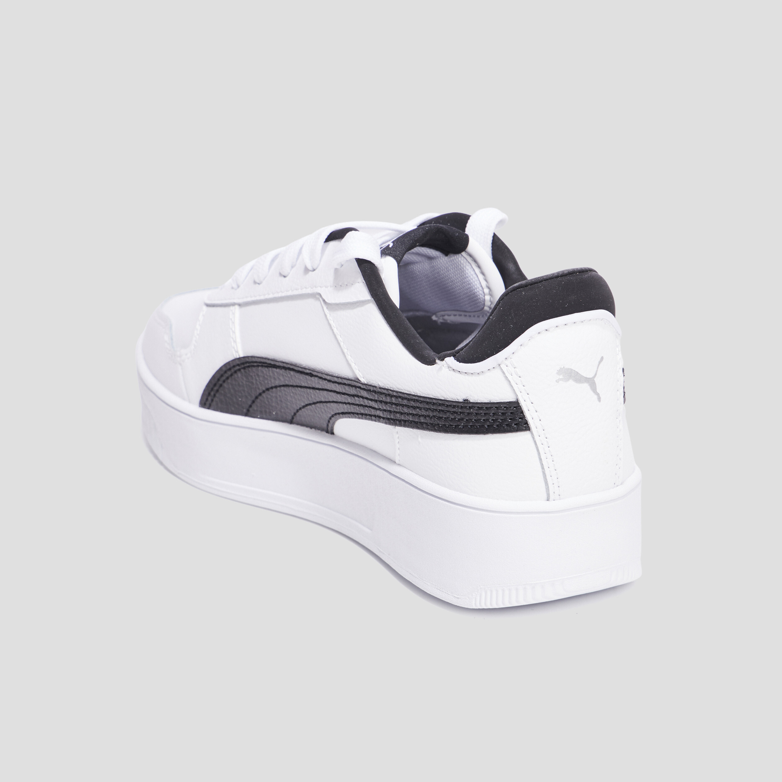 Tennis basses en cuir Puma Carina Street noir femme | La Halle