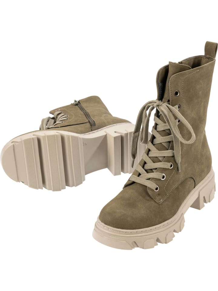 palado Schnürstiefel in khaki günstig kaufen 38