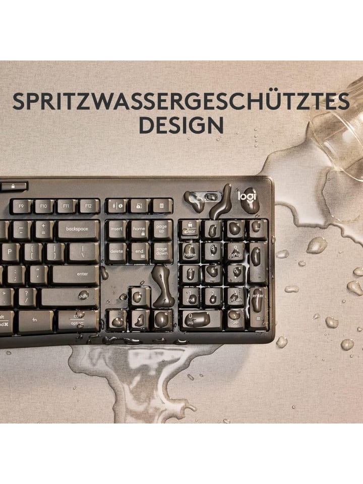 Logitech Logitech Kabelloses Tastatur-Maus-Set MK370 Reichweite bis 10 m in Schwarz günstig kaufen 4,5