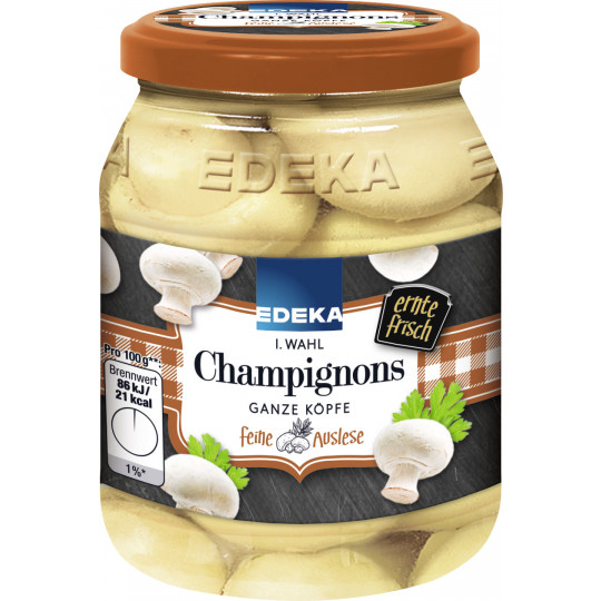 EDEKA Champignons 1. Wahl ganze Köpfe 330G