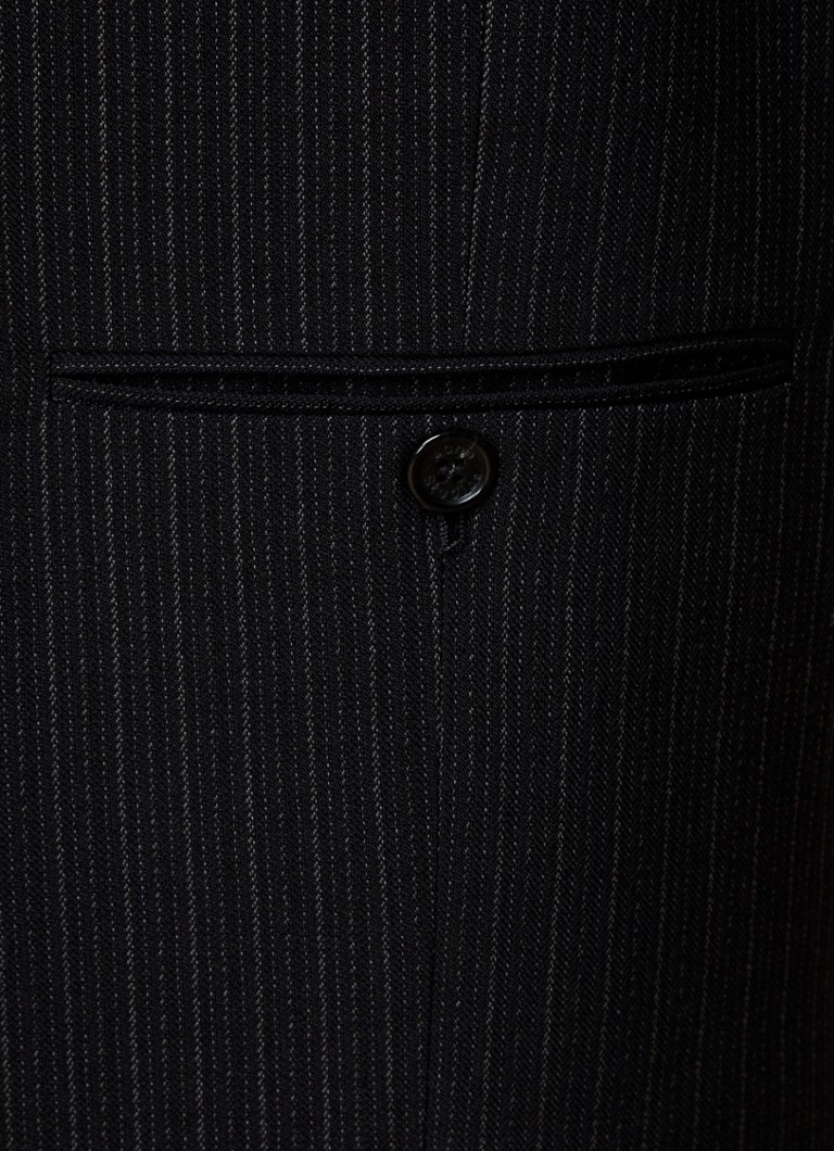 Pantaloni a vita alta e gamba larga di Acne Studios in misto lana a righe sottili.