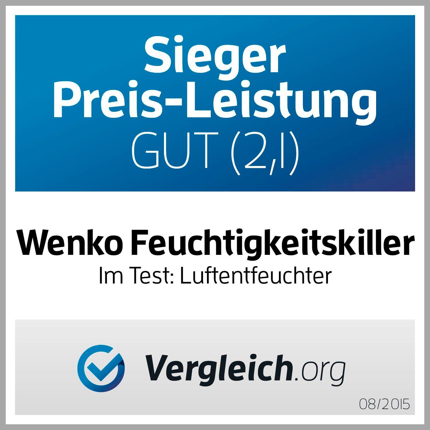WENKO Luftentfeuchter Feuchtigkeitskiller, für 80 m³ Räume