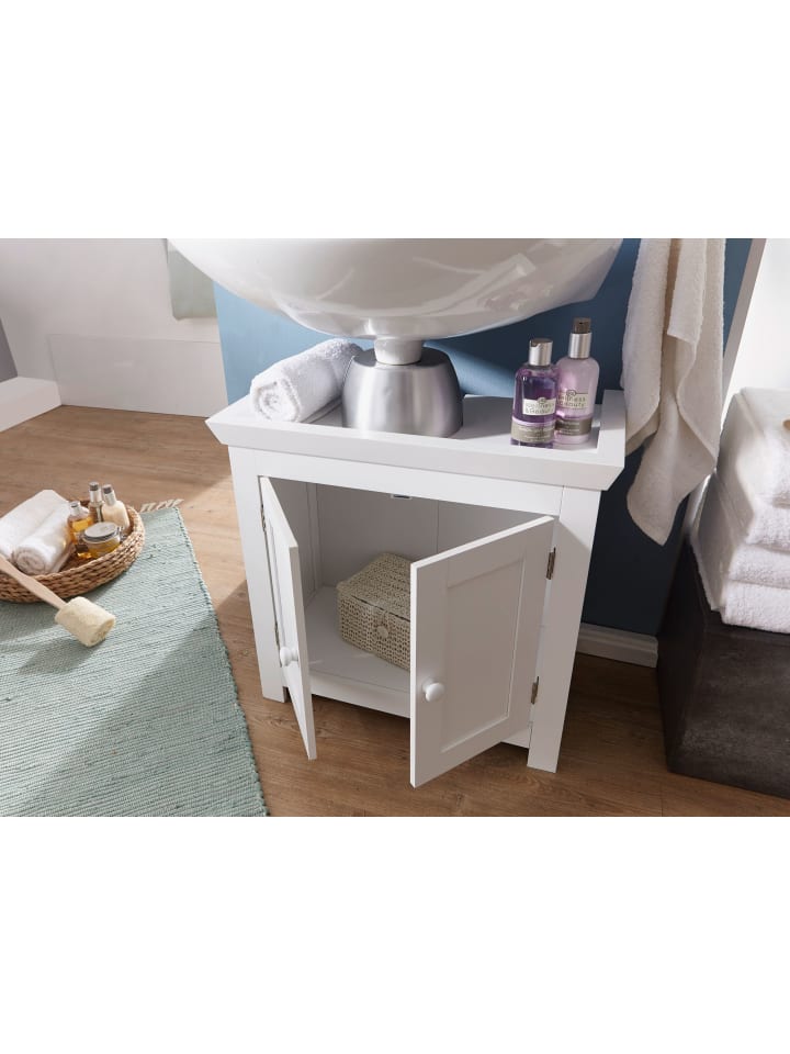KADIMA DESIGN Waschbeckenunterschrank | Weiß, 57cm, 2 Türen günstig kaufen onesize