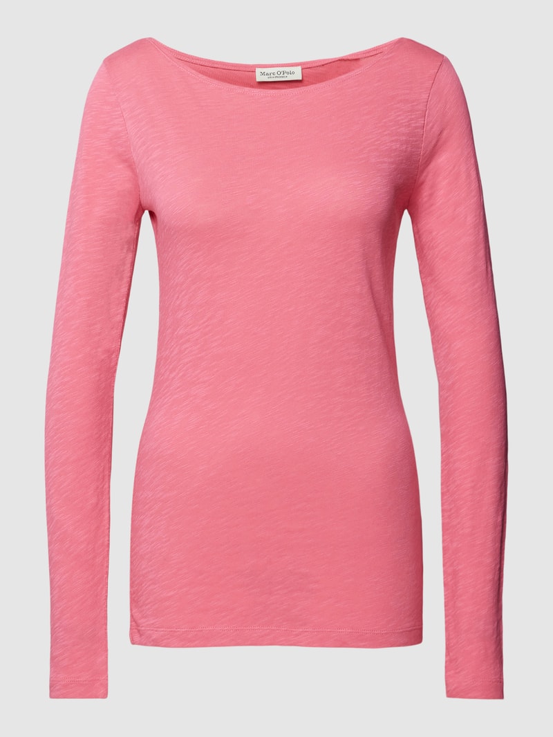 Longsleeve mit U-Boot-Ausschnitt in pink