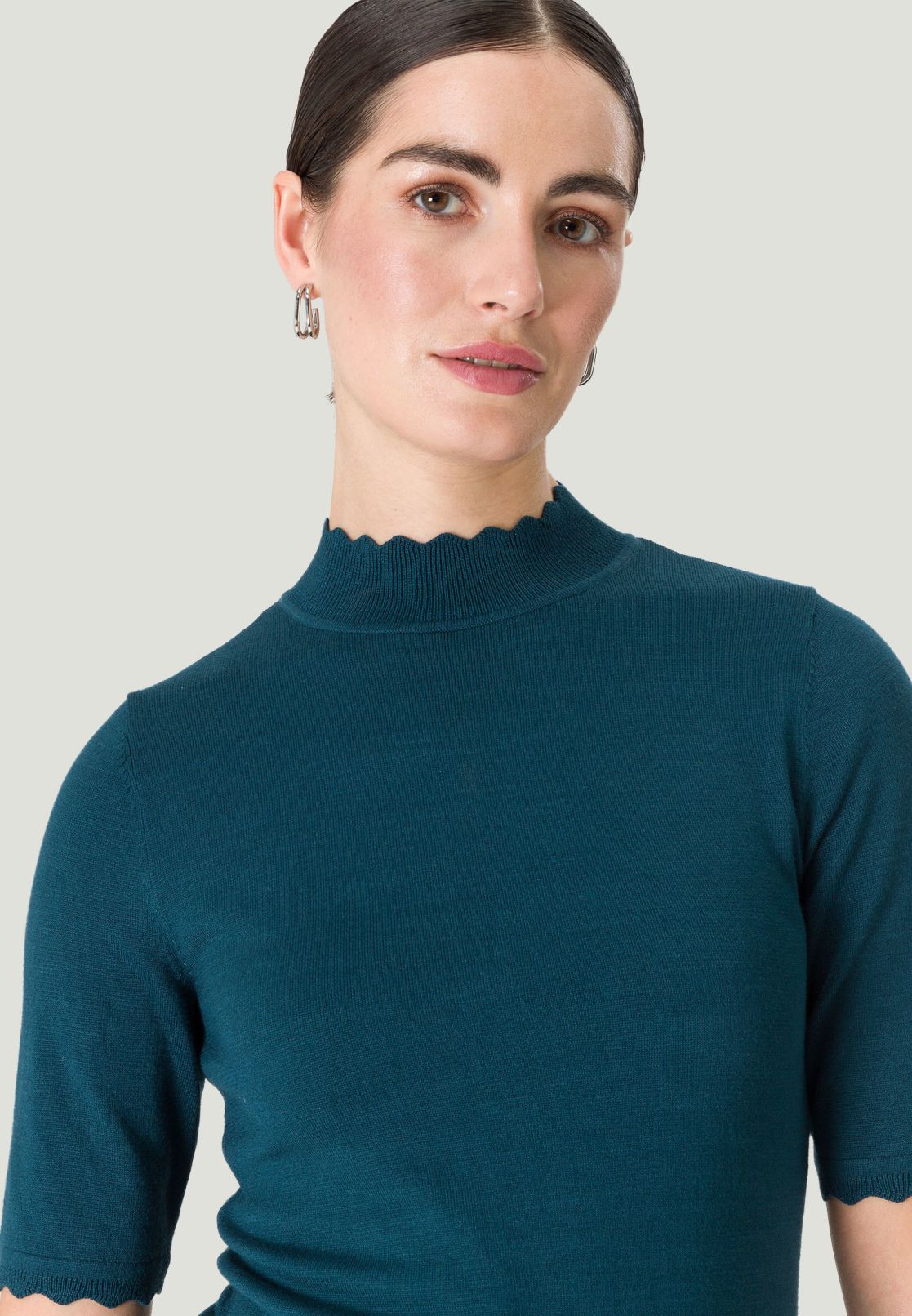 Pullover mit Stehkragen