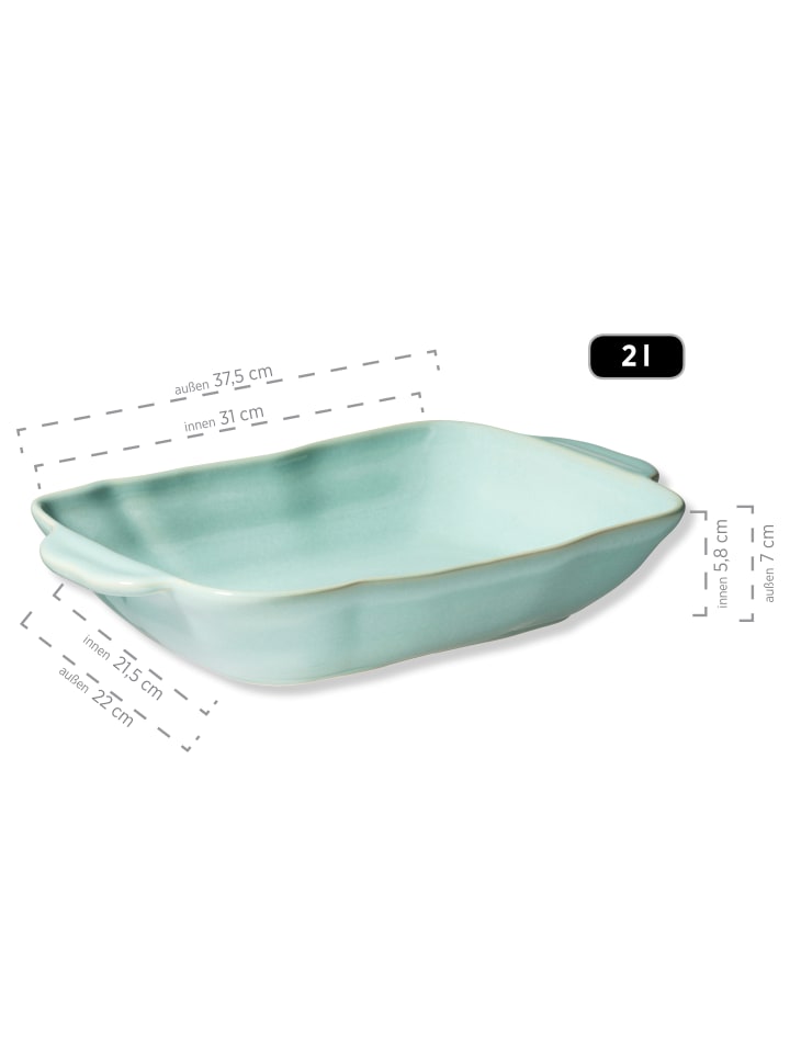 Mäser Auflaufform, Steinzeug Vera in Grün günstig kaufen onesize