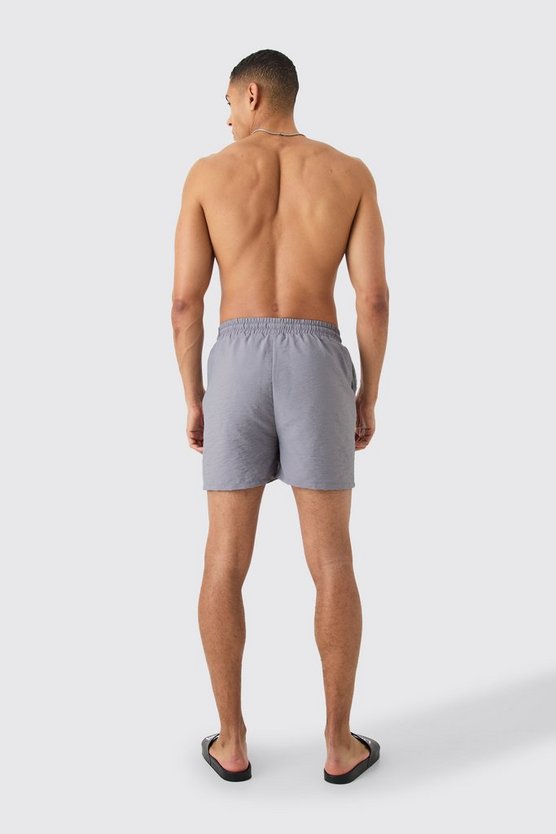 Kurze Man Badehose in Knitteroptik