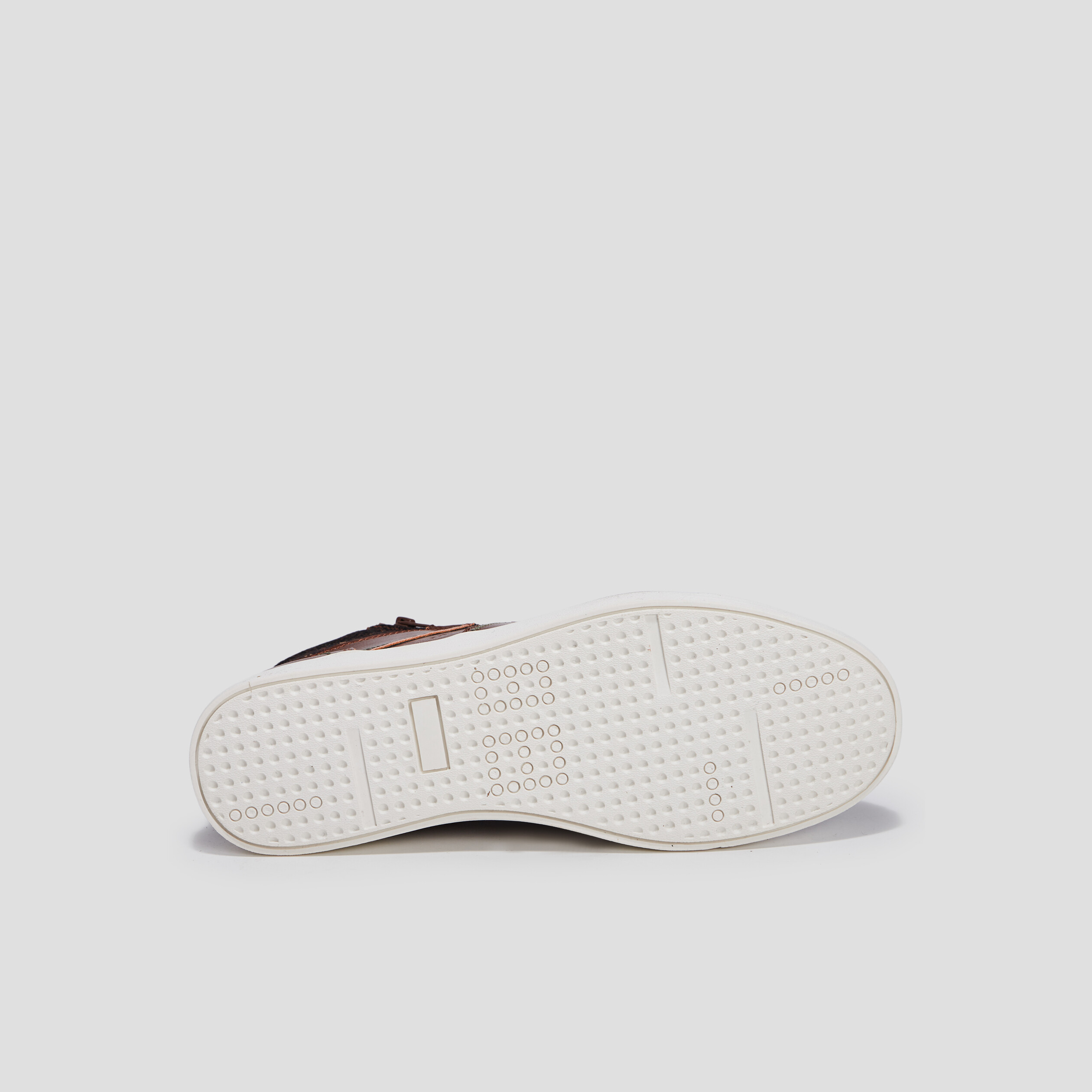 Baskets montantes à lacets marron cognac homme | La Halle