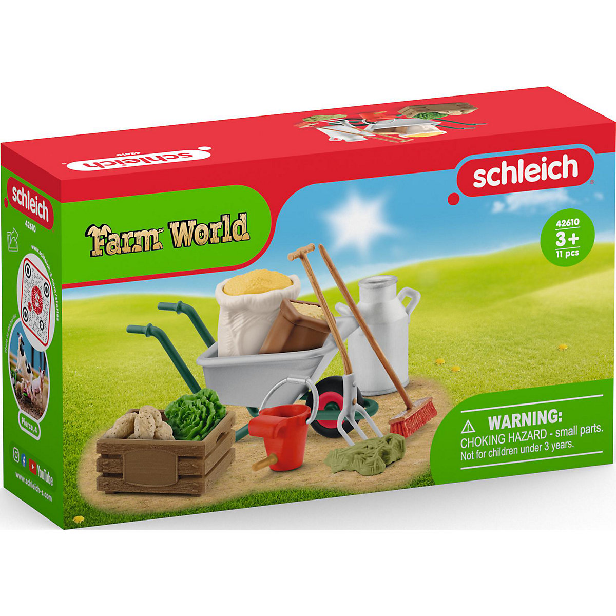 Schleich Farm World 42610 Stallpflege Zubehör