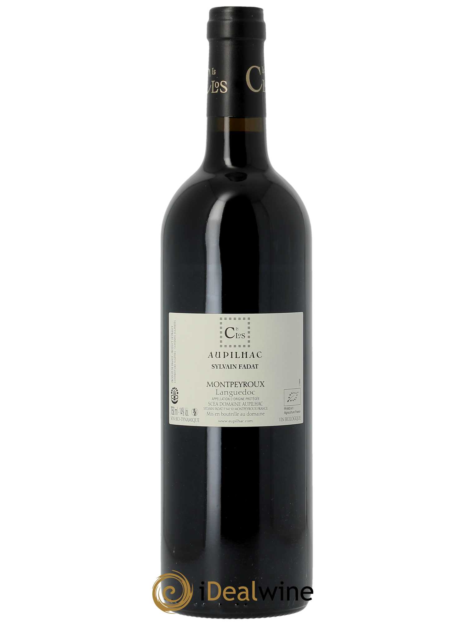 Languedoc-Montpeyroux Aupilhac (Domaine d') Le Clos Sylvain Fadat  2020 - Lot de 1 Bouteille