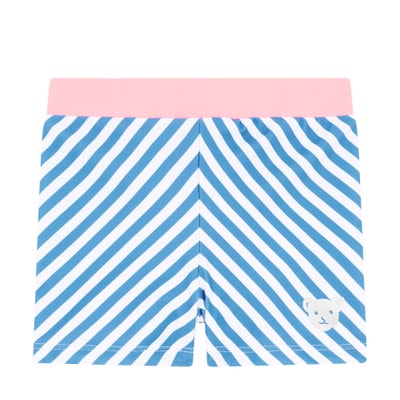 Badeshorts, mittelblau für Mädchen