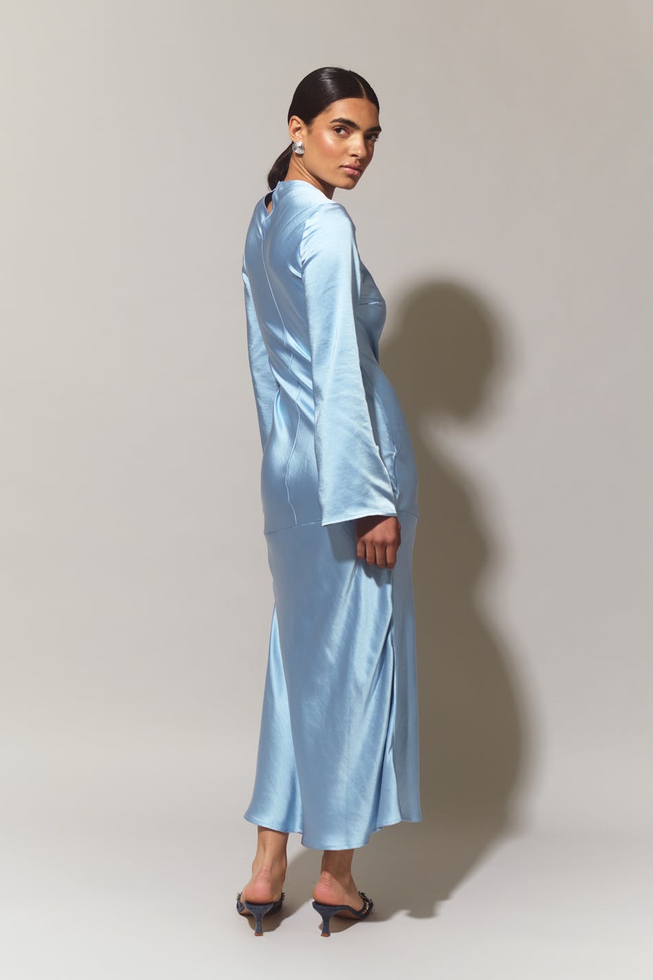 Satin maxi dress