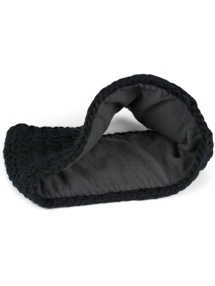styleBREAKER Gehäkeltes Stirnband in Schwarz günstig kaufen onesize