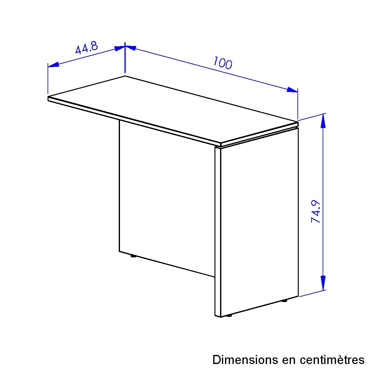 Gami Tischelement ARCADE (1-St), Element für Schreibtisch geeignet