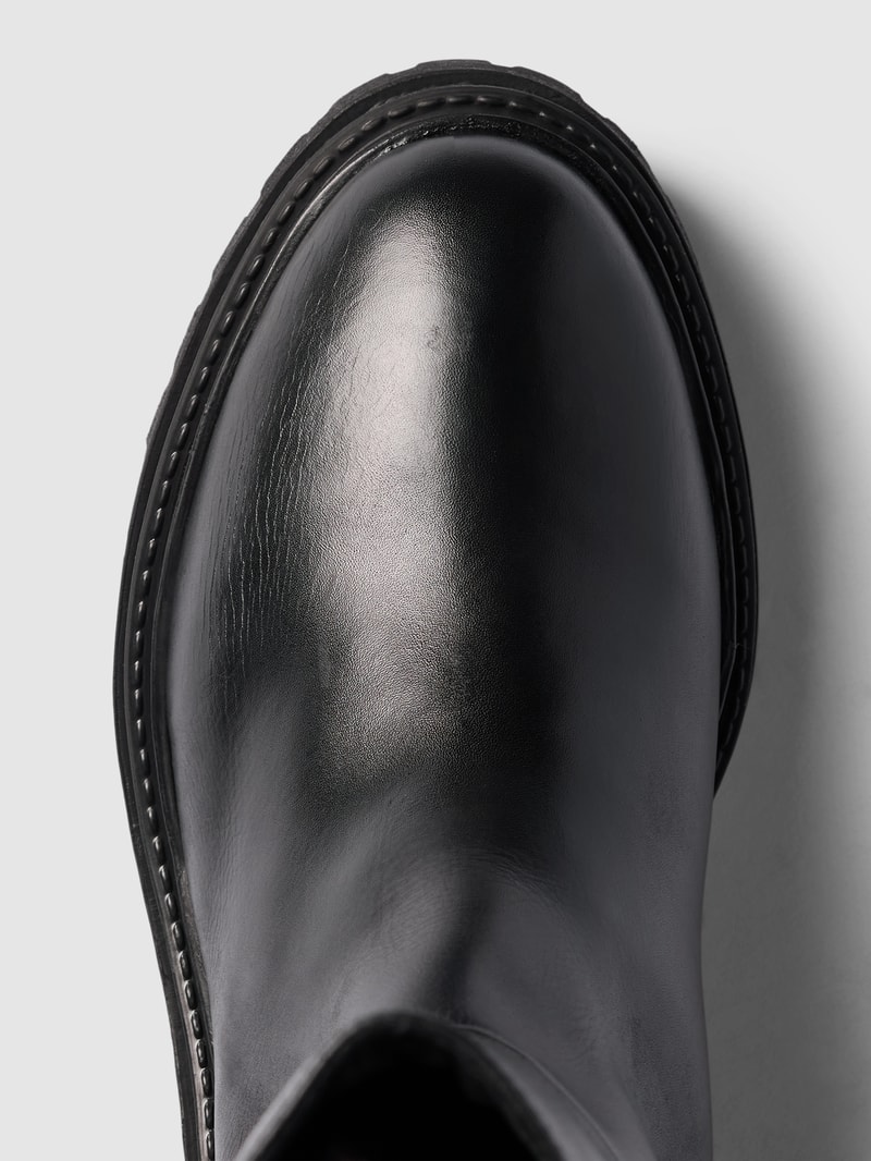Chelsea Boots aus Leder-Mix Modell 'IRIDEA' in schwarz