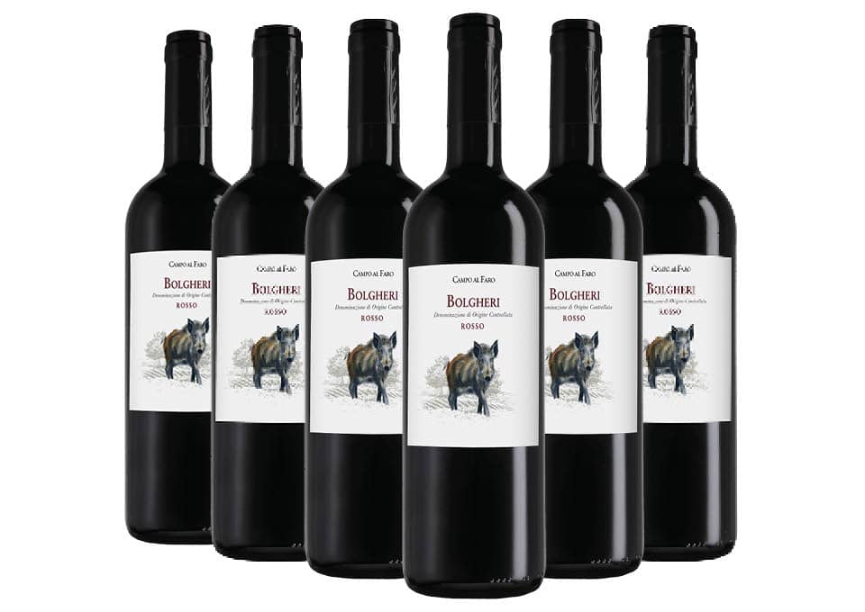 Bolgheri DOC Rosso 2021 Campo al Faro 6 bouteilles de 0,75 ℓ
