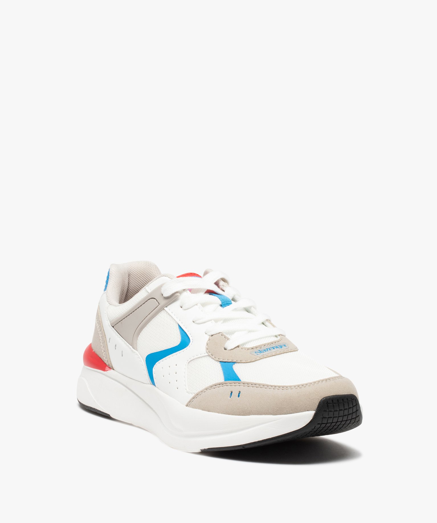 Baskets homme multicolores à lacets – Slazenger blanc | GEMO