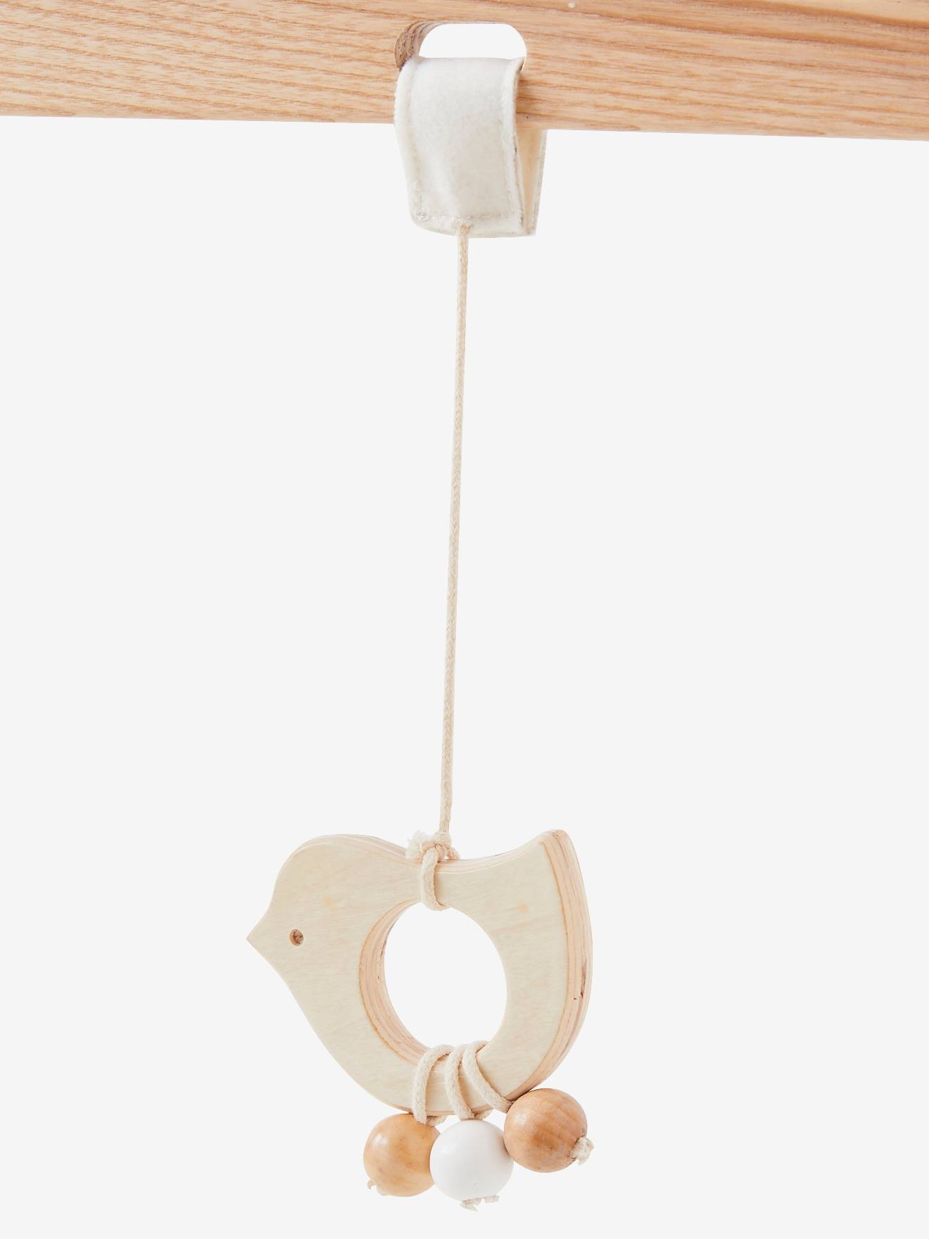 Portique d'éveil modulable en bois FSC® bois et blanc