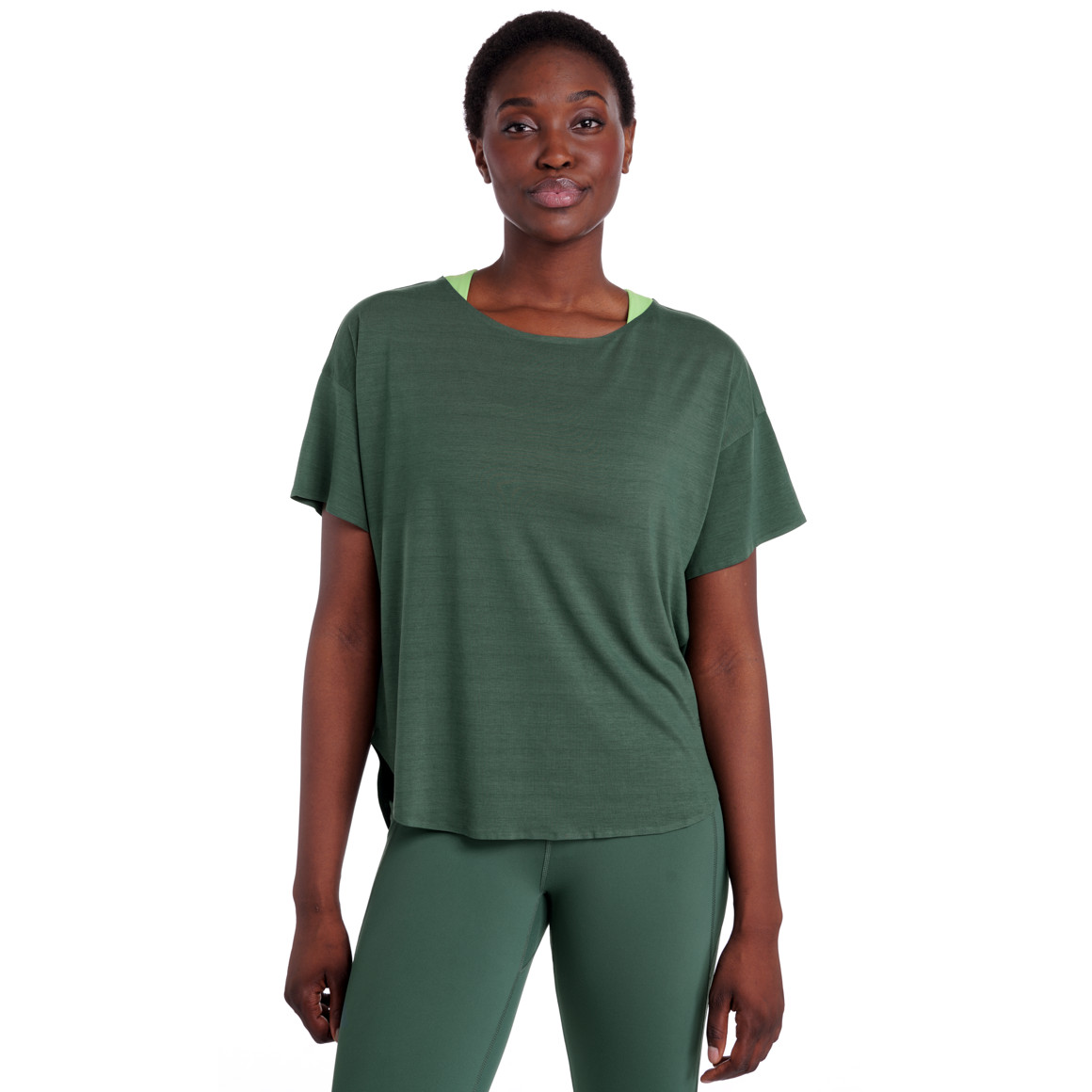Damen Sport-T-Shirt unifarben