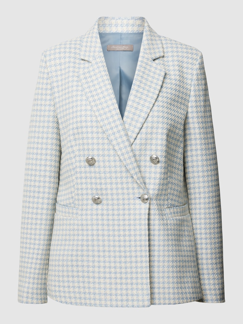 Damen Blazer in Bouclé-Optik in rauchblau