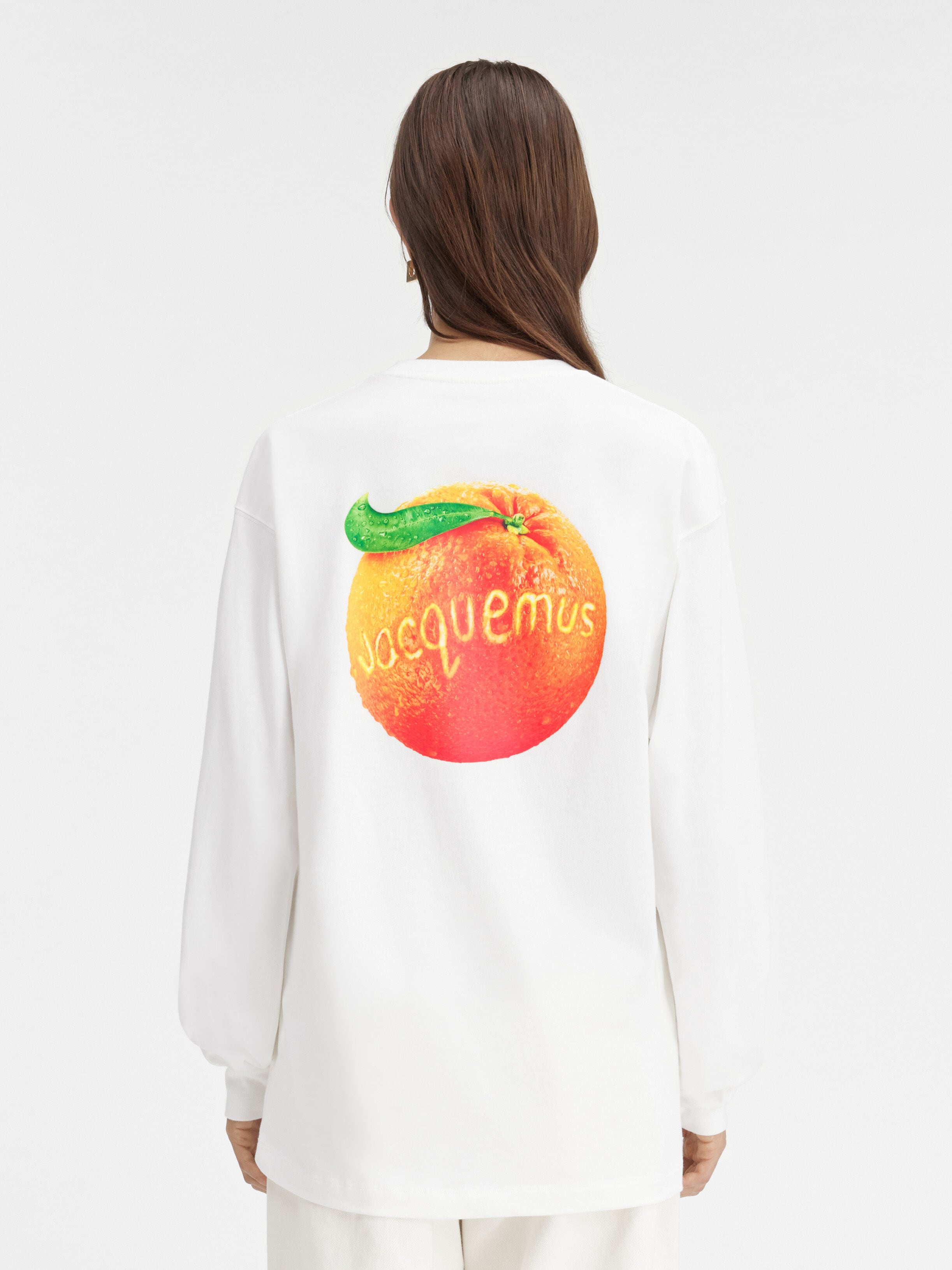 Le t-shirt manches longues orange JACQUEMUS + NIKE
