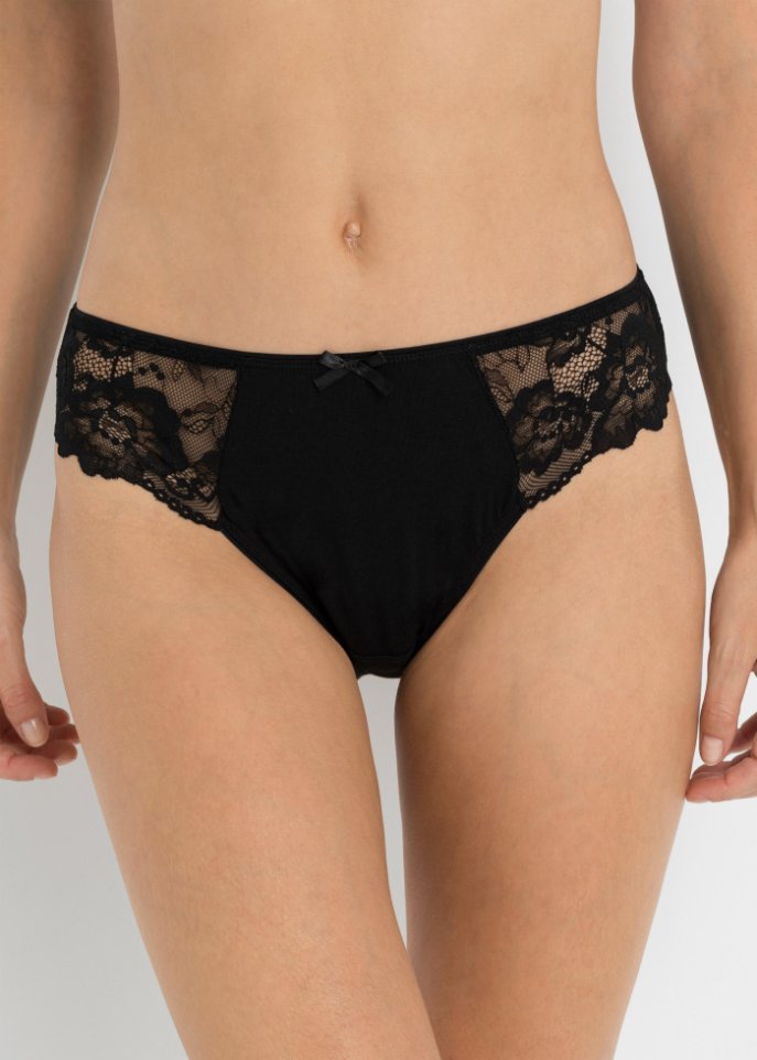 Slip (4er Pack) mit Spitze