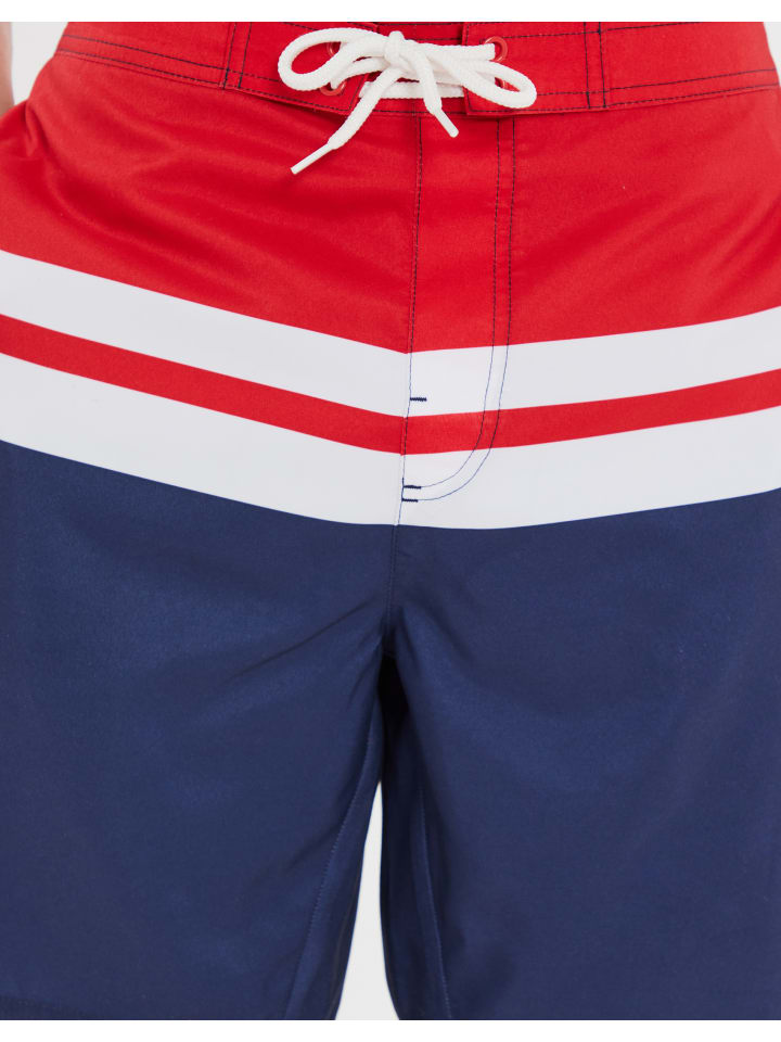 Threadbare Badehose THB Swim Short Kingdom in Navy-Red günstig kaufen