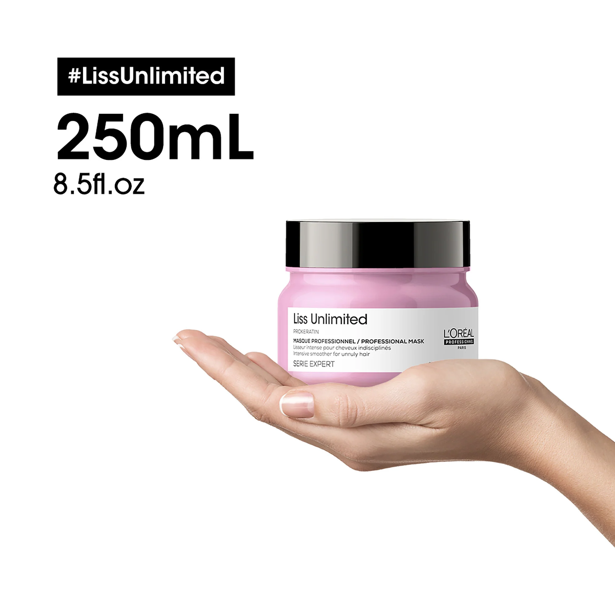 SZAKÉRTŐI SOROZAT Új Liss Unlimited Hajpakolás - Fegyelmező/Göndörödésgátló Hajpakolás