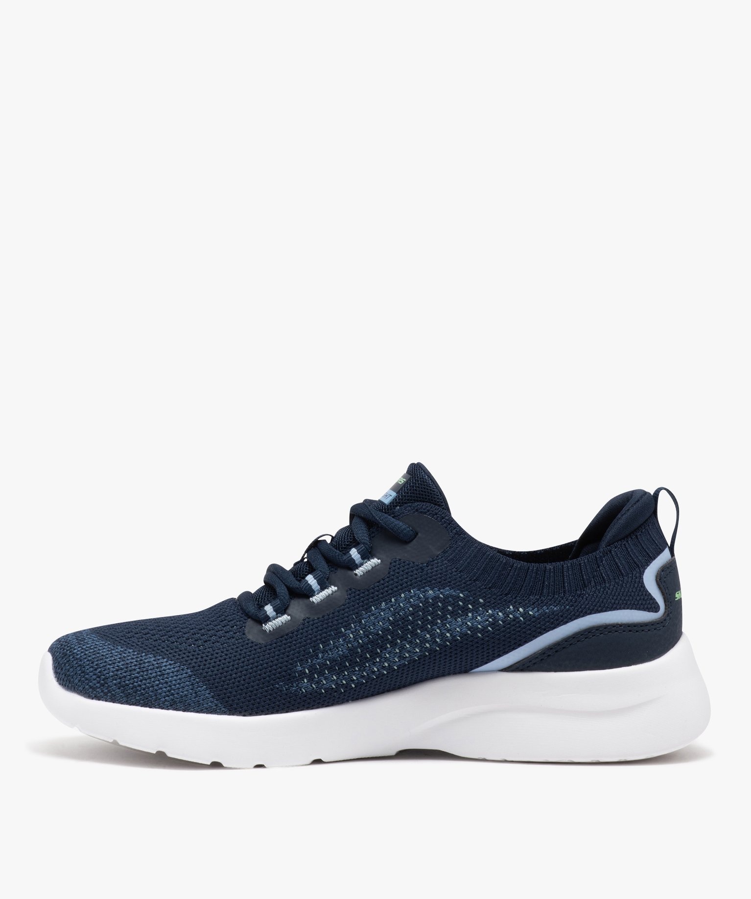 Baskets femme unies running à col élastique - Skechers marine | GEMO