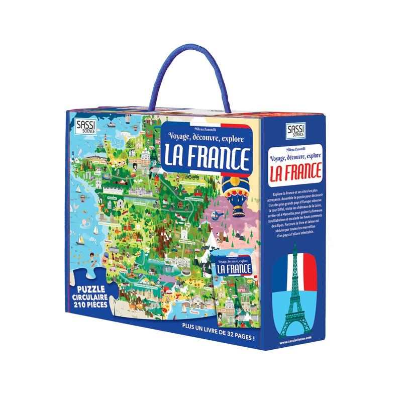 Puzzle découverte de la France et son livret Sassi