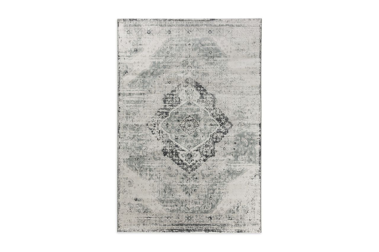 Lifa Living Vintage Teppich - Aqua Vintage - Beige/Silber