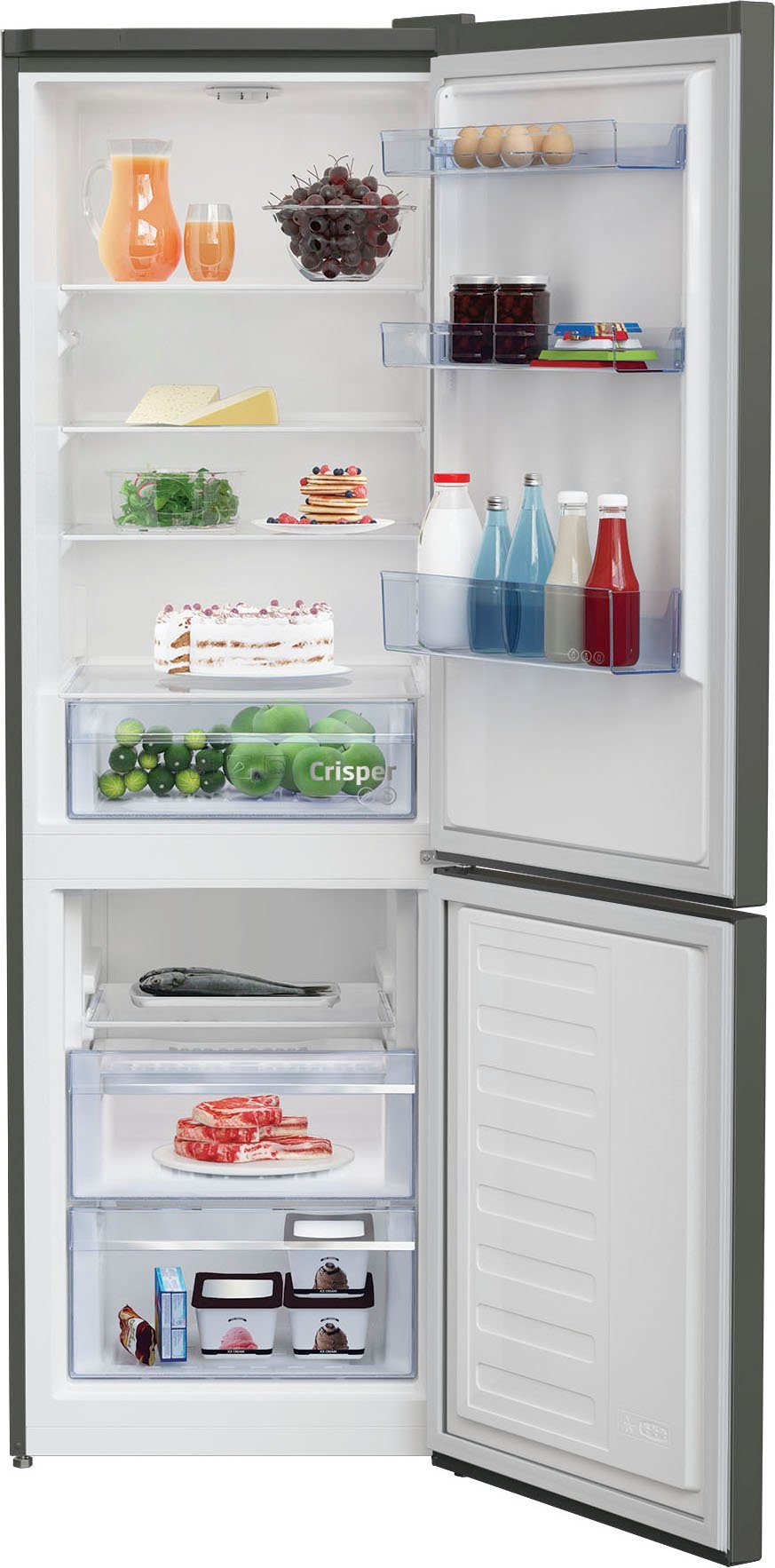 BEKO Kühl-/Gefrierkombination RCSA366K40GN, 185,2 cm hoch, 59,5 cm breit