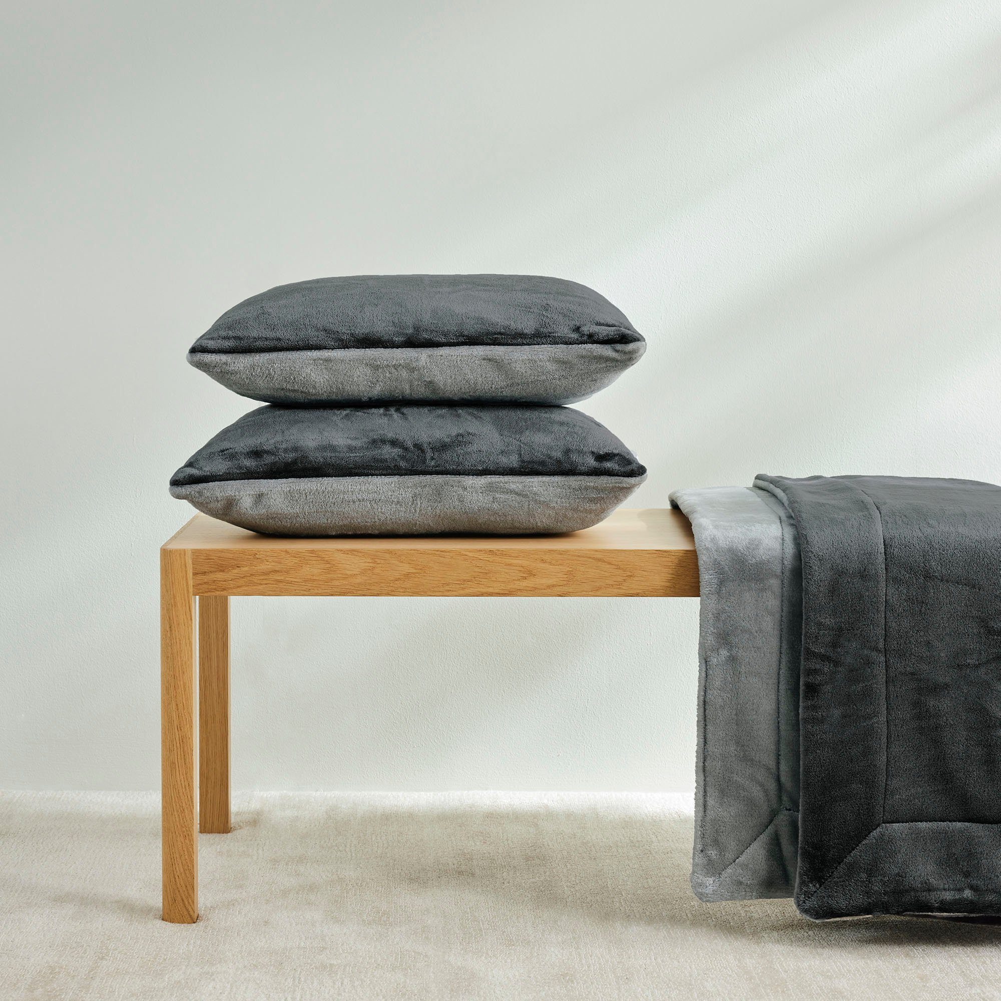 IBENA Dekokissen double soft Kissen s.Oliver, Mit samtig weicher Oberfläche