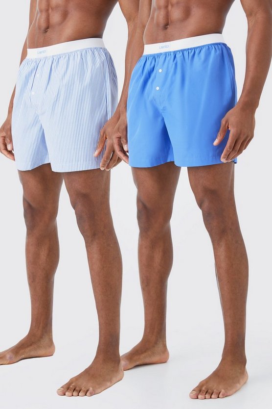 2er-Pack gestreifte Limited Boxershorts